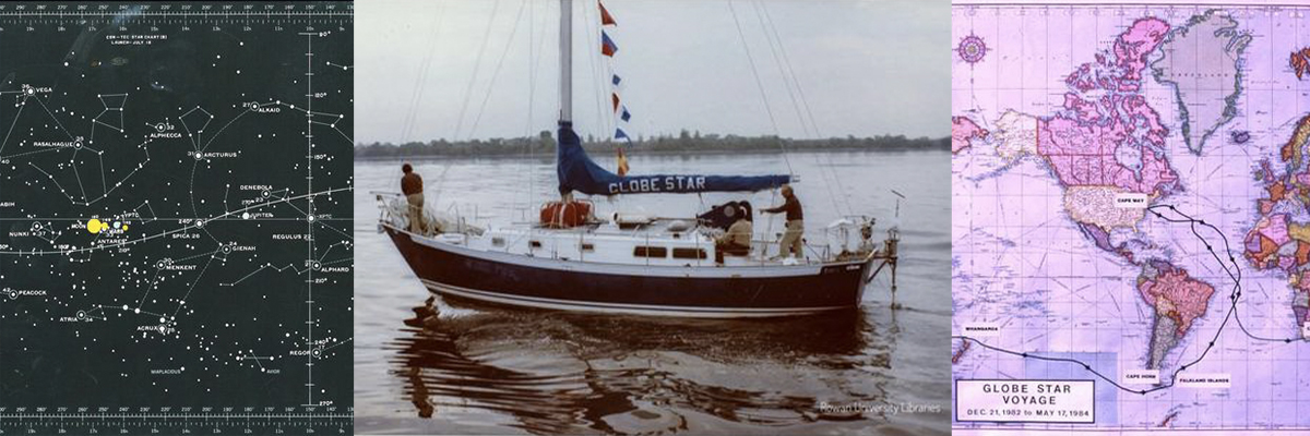 Sailing around th e world without navigational instruments